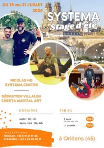 Systema : Stage d'été à Orléans, du 18 au 21 juillet 2024