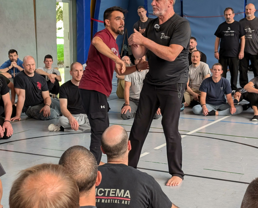 Le club de Systema d'Orléans au séminaire "Short Work & Knife Work" animé par Vladimir Vasiliev