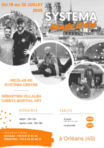 Systema : Stage d'été à Orléans, du 19 au 22 juillet 2025