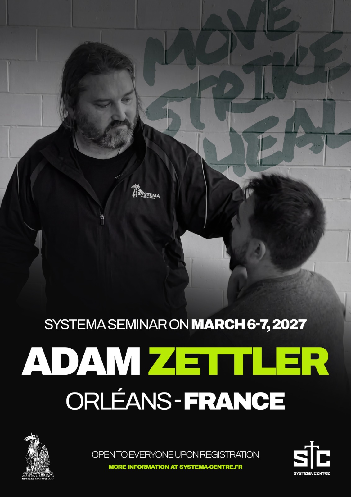 Séminaire "Move Strike Heal" avec Adam Zettler à Orléans les 6 & 7 mars 2027