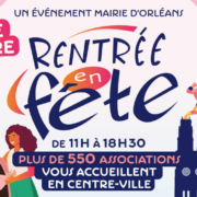 Rentrée en fête 2026 Bannière de Rentrée en fête 2026, dimanche 6 septembre 2026 de 11h à 18h30 en centre-ville d’Orléans