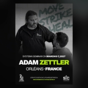 Affiche du séminaire Move Strike Heal avec Adam Zettler, les 6 et 7 mars 2027 à Orléans