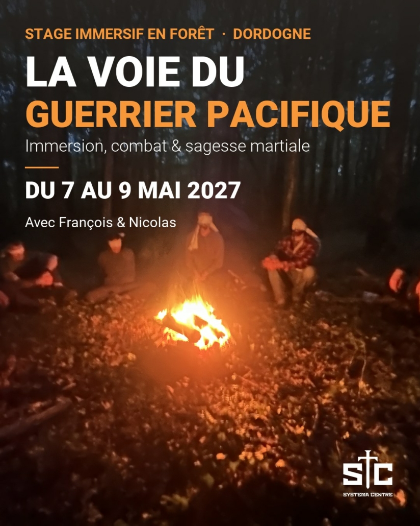Visuel du stage La Voie du Guerrier Pacifique, du 7 au 9 mai 2027 en Dordogne